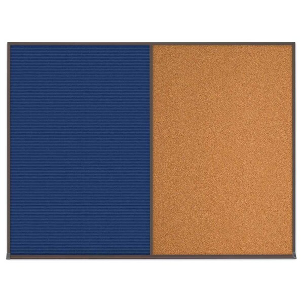 Triple Door Radius Corkboard, 72"X48", S
